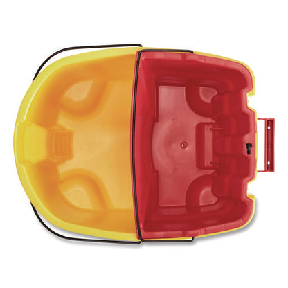 Wavebrake 2.0 Dirty Water Bucket, 18 Qt, Plastic, Red