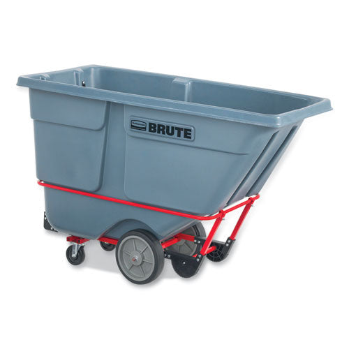 1 Cu Yd Brute Duratilt Frame Tilt Truck, Heavy Duty, 2,100 Lb Capacity, Gray