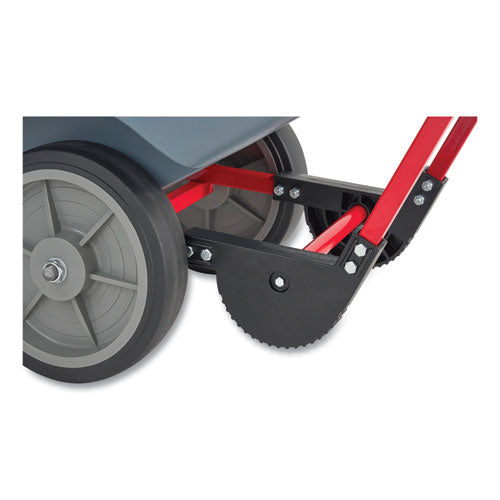 1 Cu Yd Brute Duratilt Frame Tilt Truck, Heavy Duty, 2,100 Lb Capacity, Gray