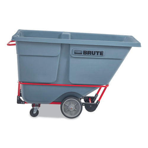 1 Cu Yd Brute Duratilt Frame Tilt Truck, Heavy Duty, 2,100 Lb Capacity, Gray