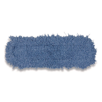 Twisted Loop Blend Dust Mop, Pic/pet Polyester, 24" X 5", Blue