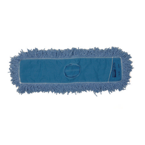Twisted Loop Blend Dust Mop, Pic/pet Polyester, 24" X 5", Blue