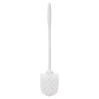 Commercial-grade Toilet Bowl Brush, 10" Handle, White
