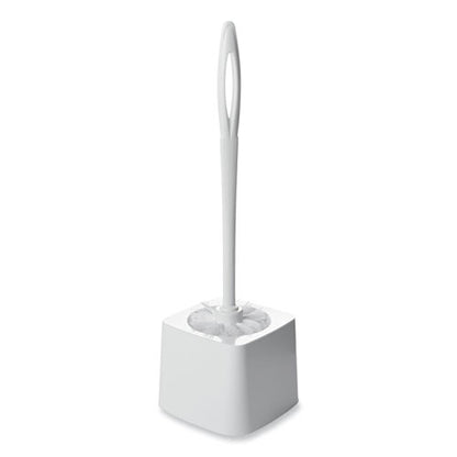 Commercial-grade Toilet Bowl Brush, 10" Handle, White