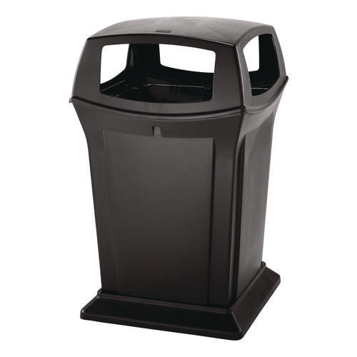 Ranger Fire-safe Waste Container, 45 Gal, Structural Foam, Black