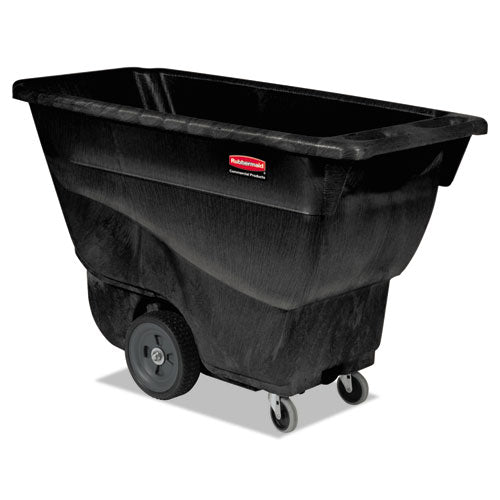 0.5 Cu Yd Structural Foam Tilt Truck, Utility Duty, 450 Lb Capacity, Black
