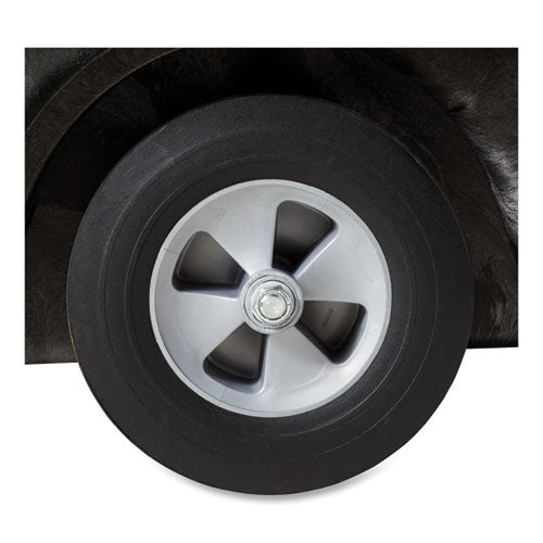 0.5 Cu Yd Structural Foam Tilt Truck, Standard Duty, 850 Lb Capacity, Black