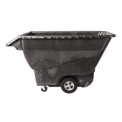1 Cu Yd Structural Foam Tilt Truck, Standard Duty, 1,250 Lb Capacity, Black