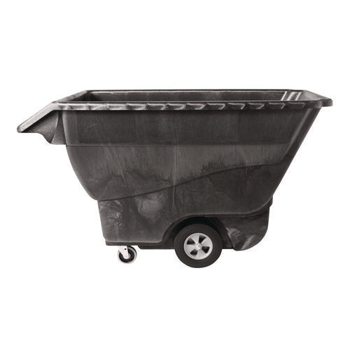 1 Cu Yd Structural Foam Tilt Truck, Standard Duty, 1,250 Lb Capacity, Black