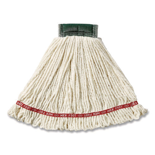Web Foot Shrinkless Wet Mop Head, 20 Oz, 5" Headband, White