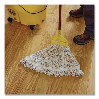 Super Stitch Blend Mop, Cotton/synthetic, White