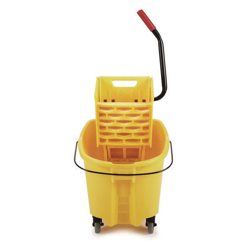 Wavebrake 2.0 Bucket/wringer Combos, Side-press, 26 Qt, Plastic, Yellow