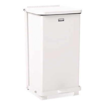 Defenders Heavy-duty Steel Step Can, 6.5 Gal, Steel, White