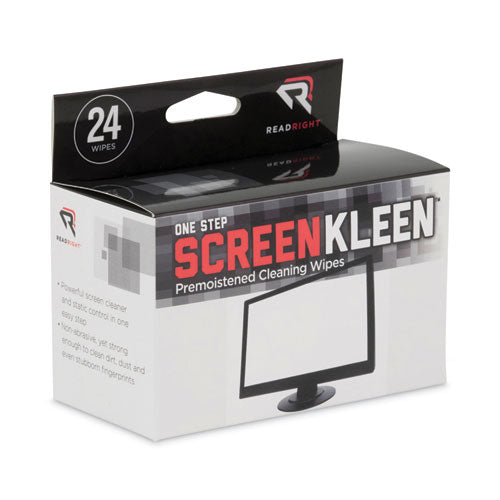 Onestep Screenkleen Wipes, 5 X 5, Unscented, 24/box