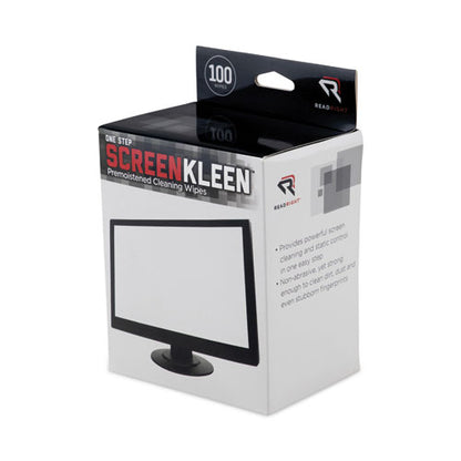 Onestep Crt Screenkleen Cleaning Pads, Cloth, 5 X 5, Unscented, White, 100/box