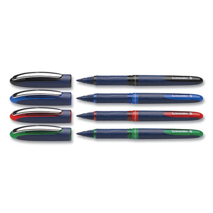 One Business Rollerball Pen, Stick, Fine 0.6 Mm, Assorted Ink And Barrel Colors, 4/pack