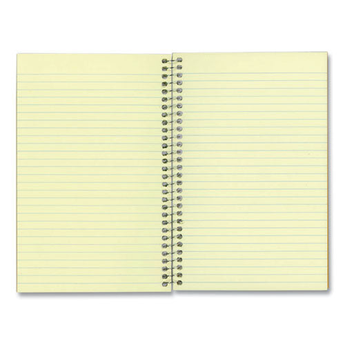 Single-subject Wirebound Notebooks, Narrow Rule, Brown Board Cover, (80) 7.75 X 5 Eye-ease Green Sheets