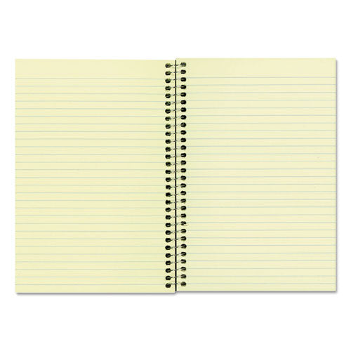Single-subject Wirebound Notebooks, Narrow Rule, Brown Board Cover, (80) 8.25 X 6.88 Eye-ease Green Sheets