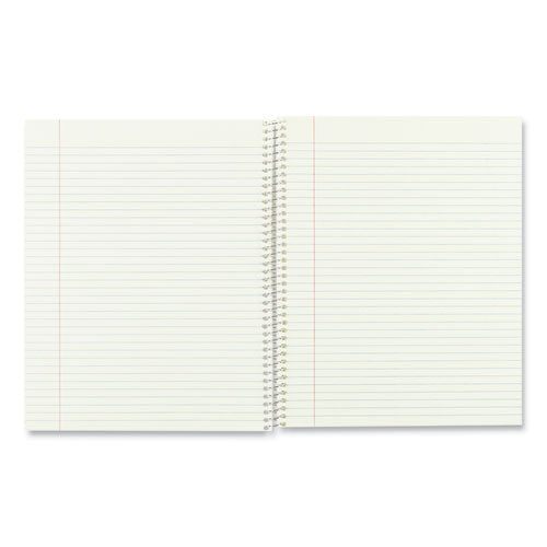 Single-subject Wirebound Notebooks, Narrow Rule, Brown Board Cover, (80) 10 X 8 Eye-ease Green Sheets