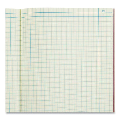 Computation Notebook, Quadrille Rule (4 Sq/in), Brown Cover, (75) 11.75 X 9.25 Sheets