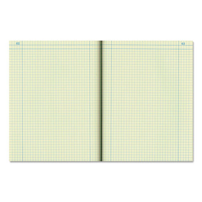 Computation Notebook, Quadrille Rule (4 Sq/in), Brown Cover, (75) 11.75 X 9.25 Sheets