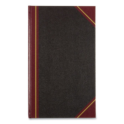 Texthide Record Book, 1-subject, Medium/college Rule, Black/burgundy Cover, (500) 14 X 8.5 Sheets