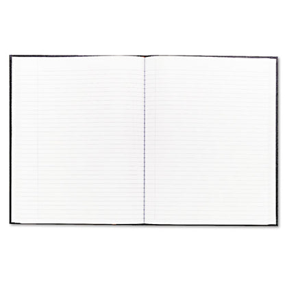Executive Notebook With Ribbon Bookmark, 1-subject, Medium/college Rule, Black Cover, (75) 10.75 X 8.5 Sheets