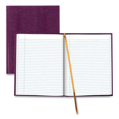 Executive Notebook With Ribbon Bookmark, 1-subject, Medium/college Rule, Grape Cover, (75) 10.75 X 8.5 Sheets