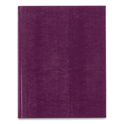 Executive Notebook With Ribbon Bookmark, 1-subject, Medium/college Rule, Grape Cover, (75) 10.75 X 8.5 Sheets
