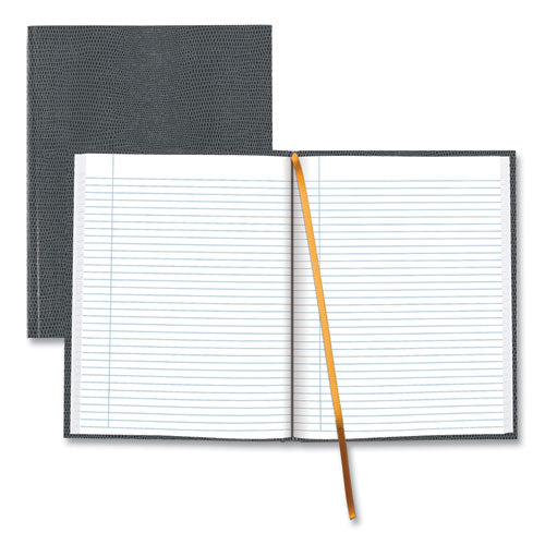 Executive Notebook With Ribbon Bookmark, 1-subject, Medium/college Rule, Cool Gray Cover, (75) 10.75 X 8.5 Sheets