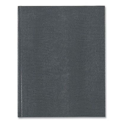 Executive Notebook With Ribbon Bookmark, 1-subject, Medium/college Rule, Cool Gray Cover, (75) 10.75 X 8.5 Sheets
