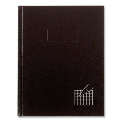 Professional Quad Notebook, Quadrille Rule (4 Sq/in), Black Cover, (96) 9.25 X 7.25 Sheets
