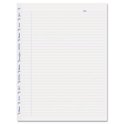 Ruled Paper Refill Sheets For All Miraclebind Notebooks And Planners, 11 X 9.06, White/blue Sheets, Undated, 50/pack