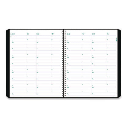Plan And Link Monthly Planner, 11" X 9.06", Black Cover, 16-month: Sept 2025 To Dec 2026