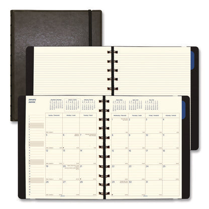 Soft Touch 17-month Planner, 10.88 X 8.5, Black Cover, 17-month: Aug 2025 To Dec 2026