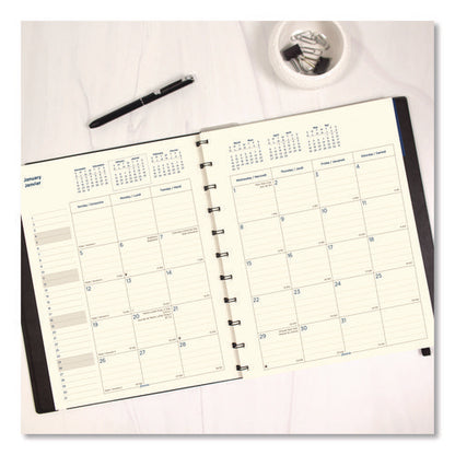 Soft Touch 17-month Planner, 10.88 X 8.5, Black Cover, 17-month: Aug 2025 To Dec 2026