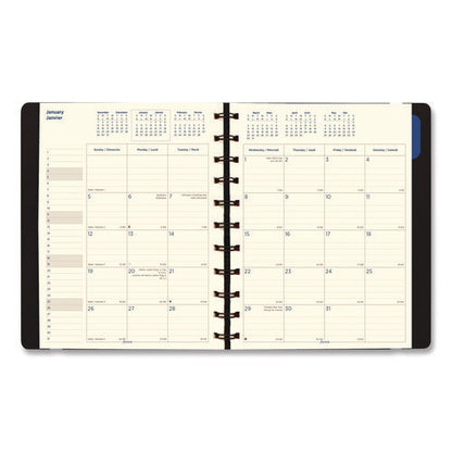 Soft Touch 17-month Planner, 10.88 X 8.5, Black Cover, 17-month: Aug 2025 To Dec 2026