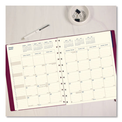 Soft Touch 17-month Planner, 10.88 X 8.5, Fuchsia Cover, 17-month: Aug 2025 To Dec 2026