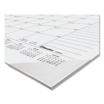 Gold Collection Monthly Desk Pad Calendar, 22 X 17, White/gold Sheets, Black Headband, 12-month (jan To Dec): 2026