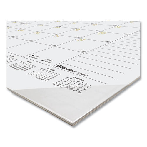 Gold Collection Monthly Desk Pad Calendar, 22 X 17, White/gold Sheets, Black Headband, 12-month (jan To Dec): 2026