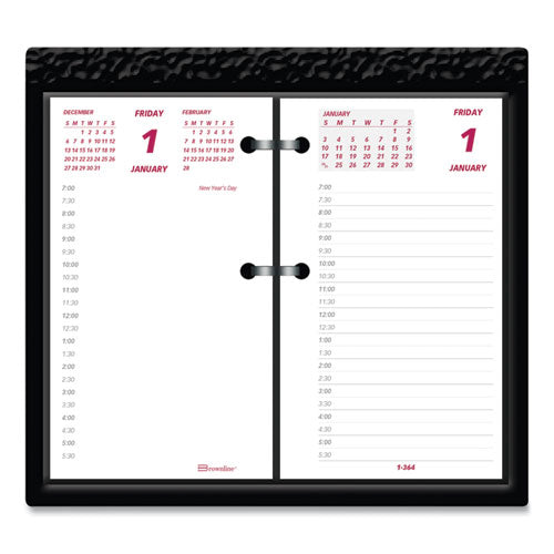 Daily Calendar Pad Refill, 6 X 3.5, White/burgundy/gray Sheets, 12-month (jan To Dec): 2026