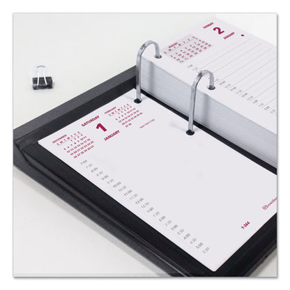 Daily Calendar Pad Refill, 6 X 3.5, White/burgundy/gray Sheets, 12-month (jan To Dec): 2026