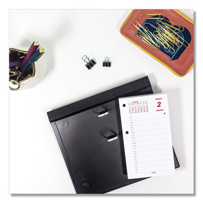 Daily Calendar Pad Refill, 6 X 3.5, White/burgundy/gray Sheets, 12-month (jan To Dec): 2026