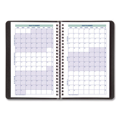 Plan And Link Weekly Planner, 8" X 5", Black Cover, 12-month (jan To Dec): 2026