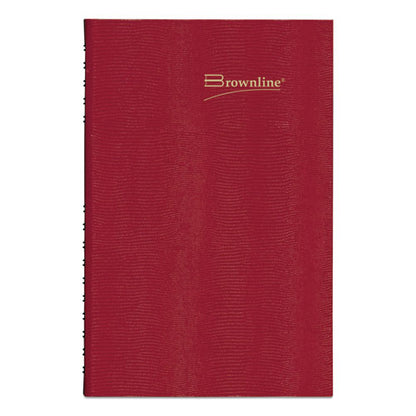 Coilpro Daily Planner, 10 X 7.88, Red Cover, 12-month (jan To Dec): 2026