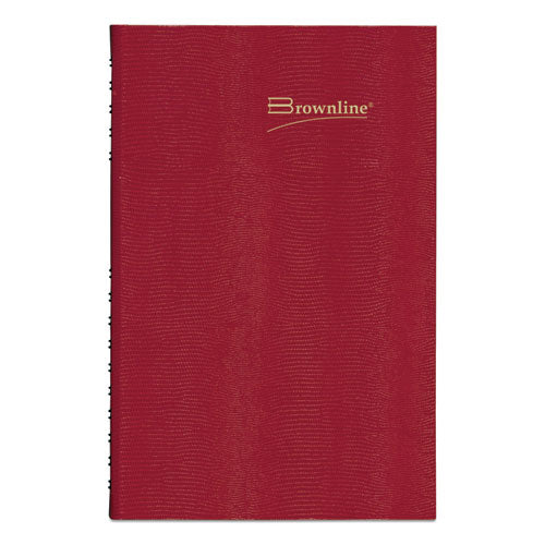 Coilpro Daily Planner, 10 X 7.88, Red Cover, 12-month (jan To Dec): 2026