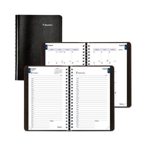 Academic Daily/monthly Planner, 8 X 5, Black Cover, 12-month (aug To July): 2025 To 2026