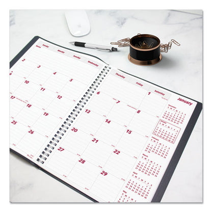 Essential Collection 14-month Ruled Monthly Planner, 11 X 8.5, Black Cover, 14-month: Dec 2025 To Jan 2027