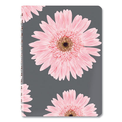 Pink Ribbon Essential Daily Appointment Book, Pink Daisy Artwork, 8 X 5, Navy/gray/pink Cover, 12-month (jan To Dec): 2026