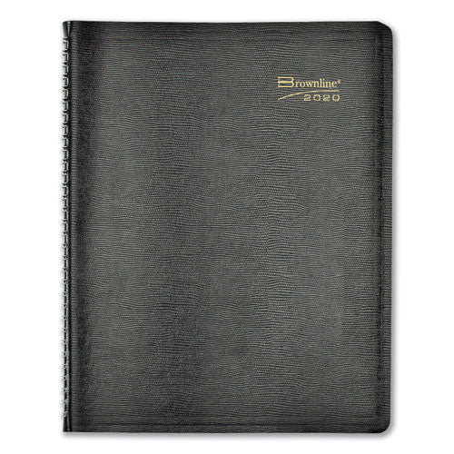 Essential Collection Weekly Appointment Book In Columnar Format, 11 X 8.5, Black Cover, 12-month (jan To Dec): 2026